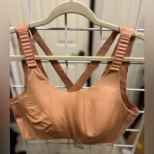 Elegant Cross-Back Bra in Tan